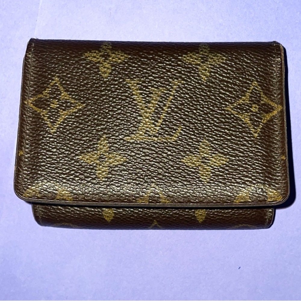 Louis Vuitton Authentic Leather Monogram Cartes de Visite Card Case M62920 - Picture 10 of 14
